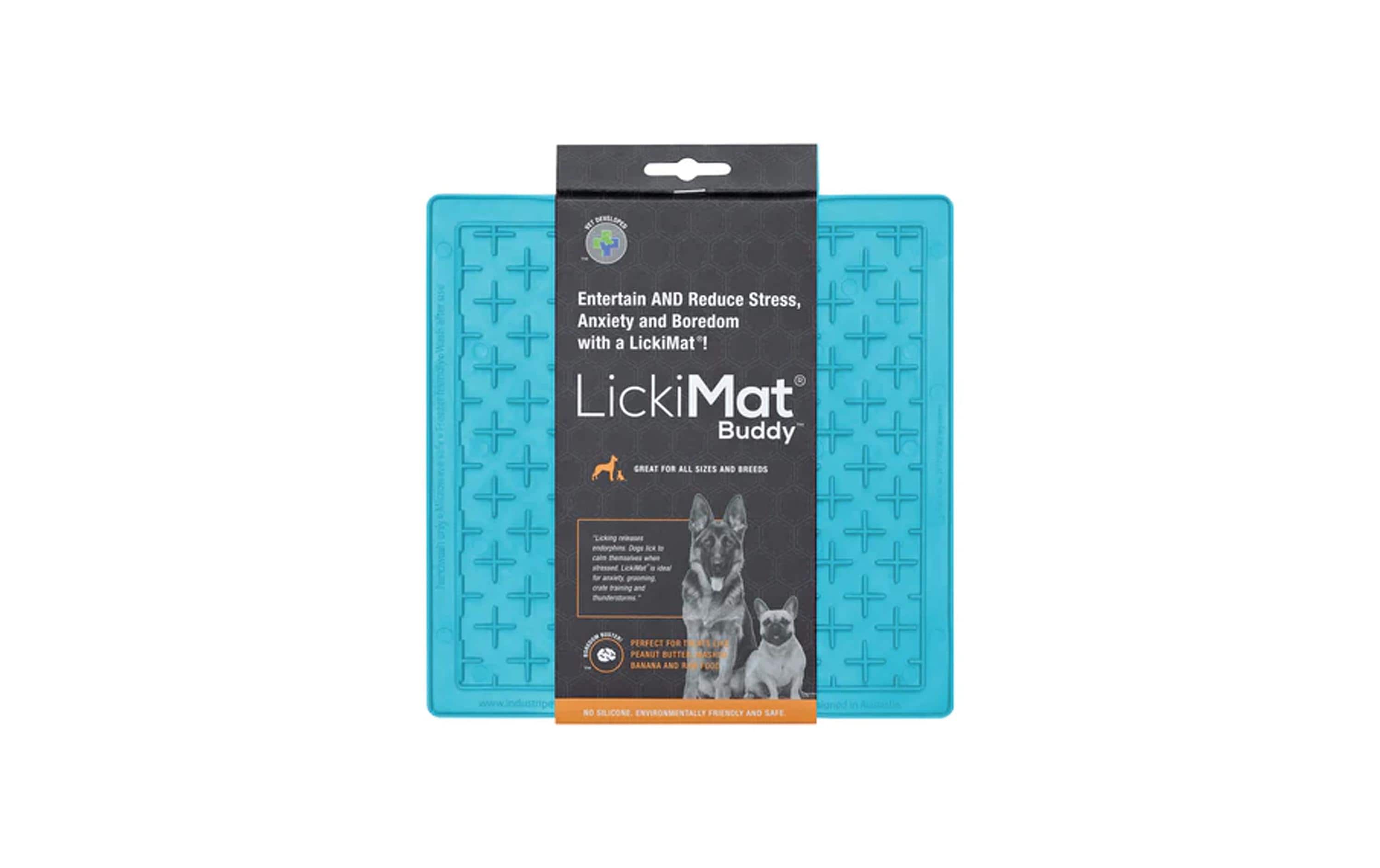 Futtermatte Buddy 20 x 20 cm, TürkisSchleckmatte für Hunde extra robust