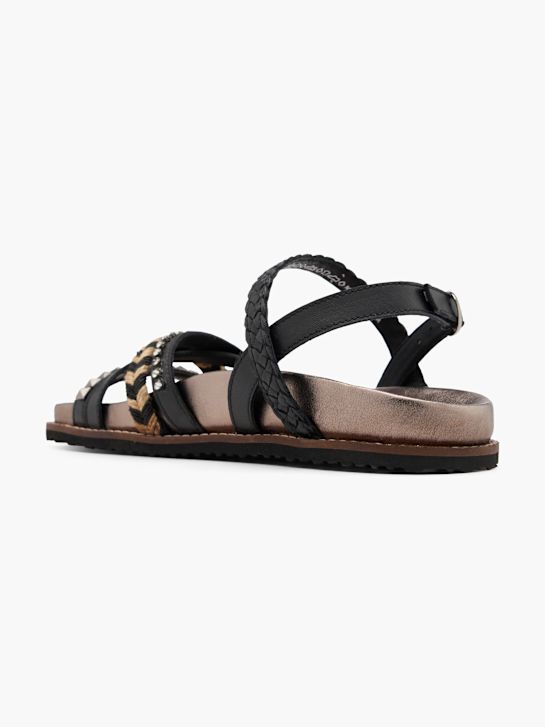 5th Avenue Sandale Schwarz