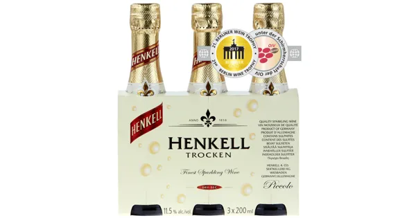 Henkell trocken Sekt sec 3x20cl – Schaumwein, Deutschland
