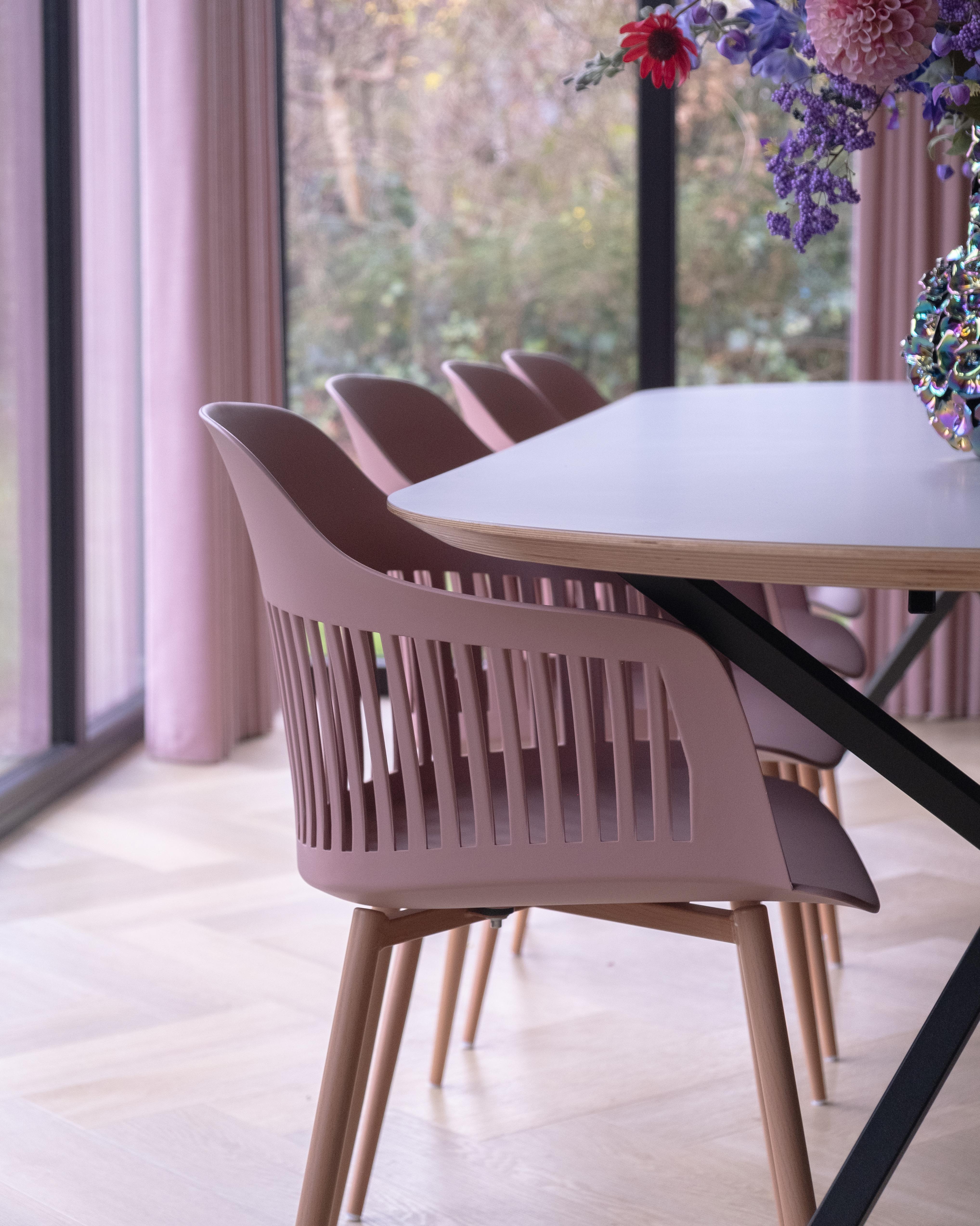 Set van 2 eetkamerstoelen BERECA Roze