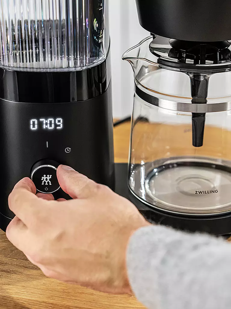 ZWILLING Filterkaffeemaschine ENFINIGY 1,5l Schwarz schwarz