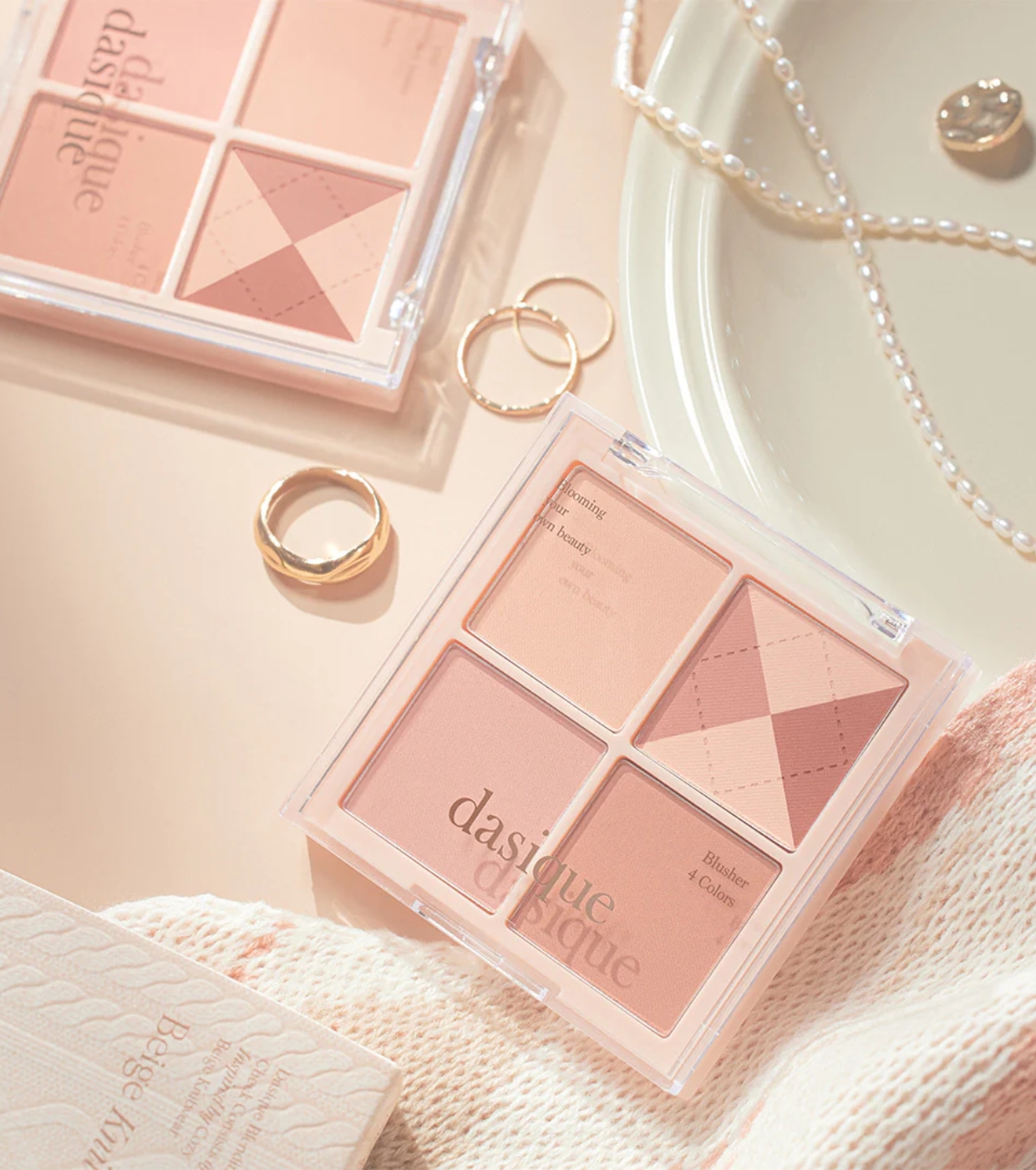 Dasique - Paleta de Blush em Pó Blending Mood Cheek - 04: Beige Knit