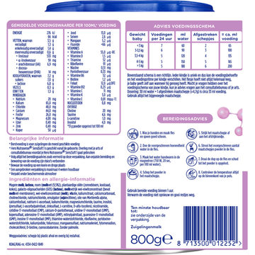 Hero Nutrasense Sensisoft 1 0-6 Maanden Volledige Zuigelingenvoeding 800 g
