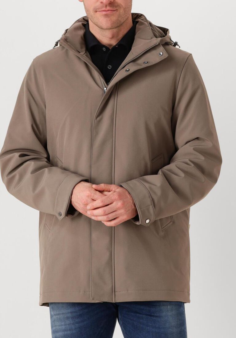 taupe woolrich parka's soft shell barrow mac coat