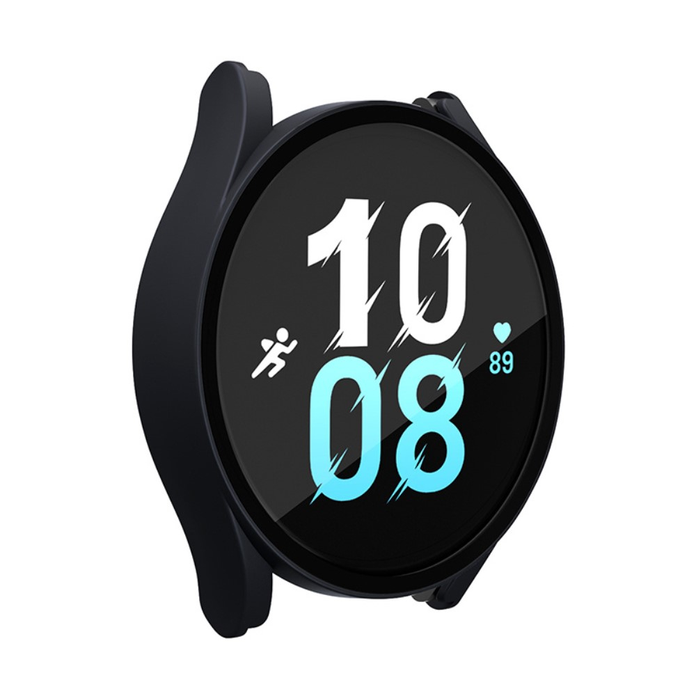 Samsung Galaxy Watch 5 / 4 (40 mm) Hardcase Bumper   Display Schutzglas - Schwarz