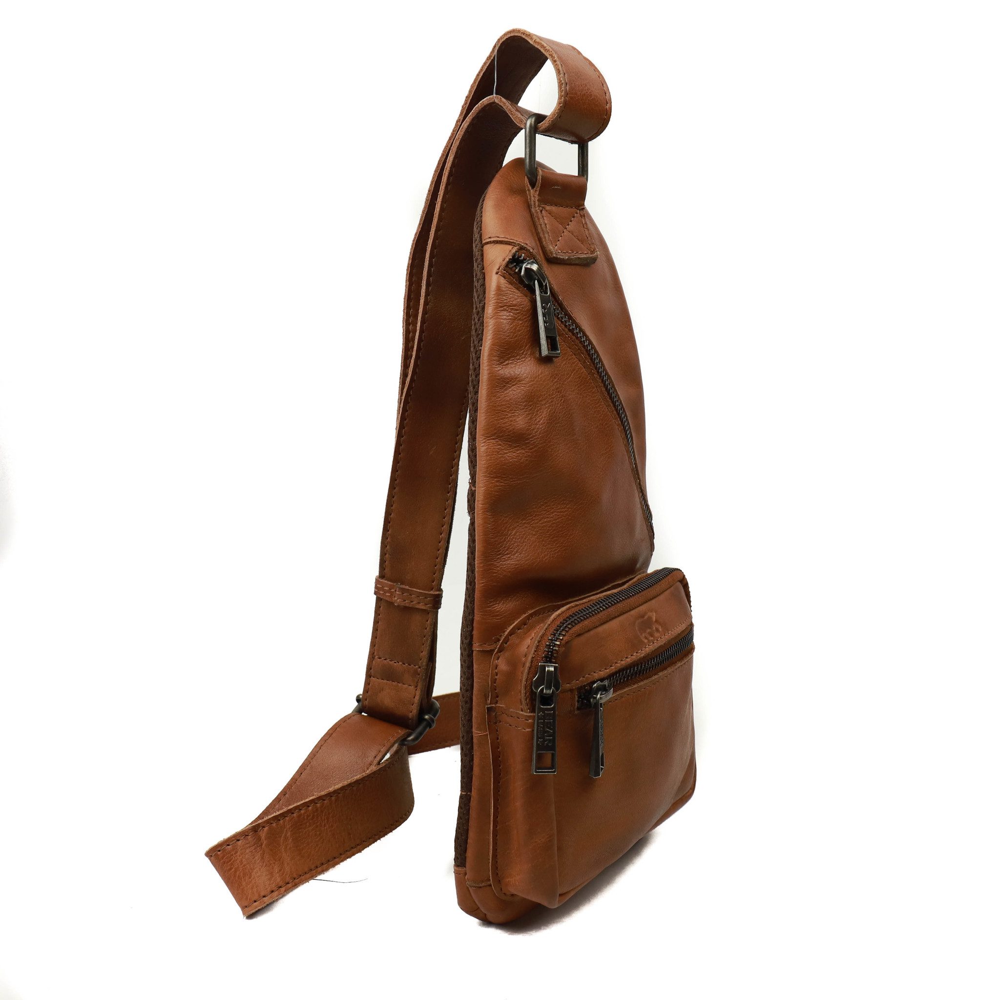 Bear Design Callisto Pelle Crossbody Tas Nolani Cognac CP2158