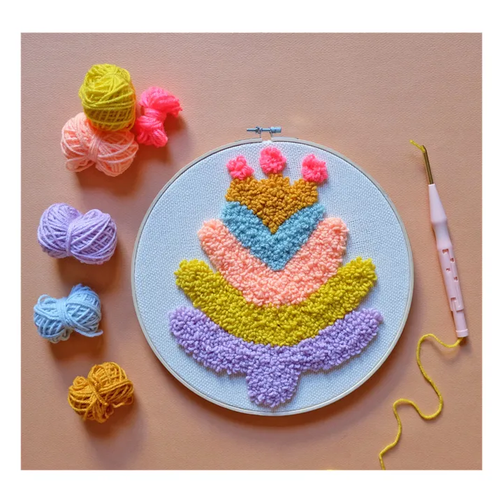 Chaumière Oiseau Kit DIY Punch needle Petite Fleur x Smallable
