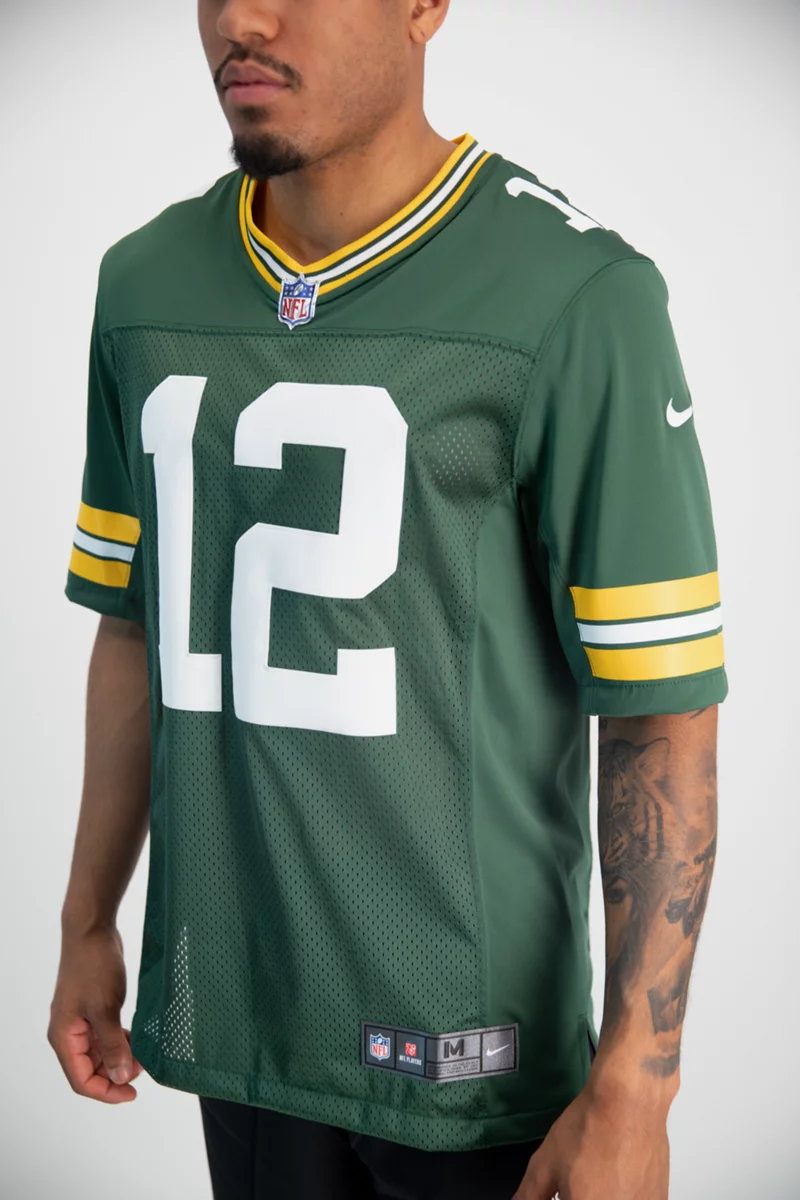 Nike Green Bay Packers Home Aaron Rodgers Herren Trikot