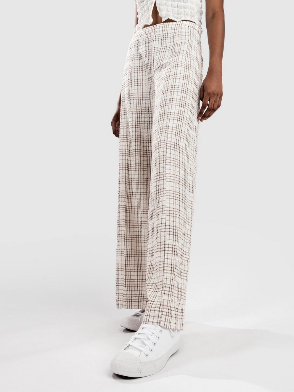 Rhythm Rumi Check Pants natural