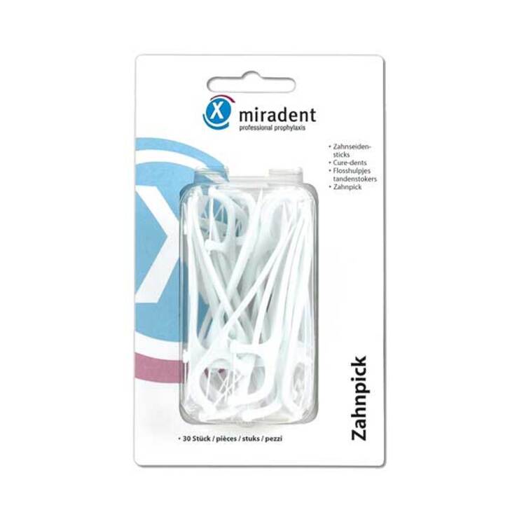 Miradent Zahnpick Zahnseiden, 30 St