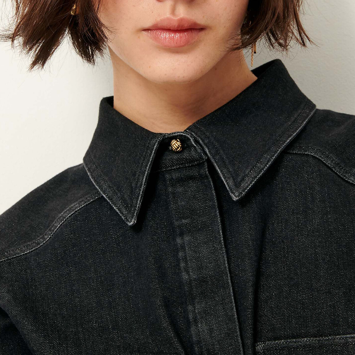 SESSUN<br>Camisa jeans grossa Guggen