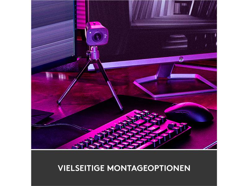 Logitech Webcam StreamCam Grafit Full-HD Streaming Webcam mit USB-C Anbindung