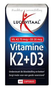 Lucovitaal Vitamine K2   D3 Capsules 60CP