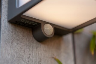ECO-LIGHT LED Solar Außenwandleuchte DOBLO 13 cm anthrazit