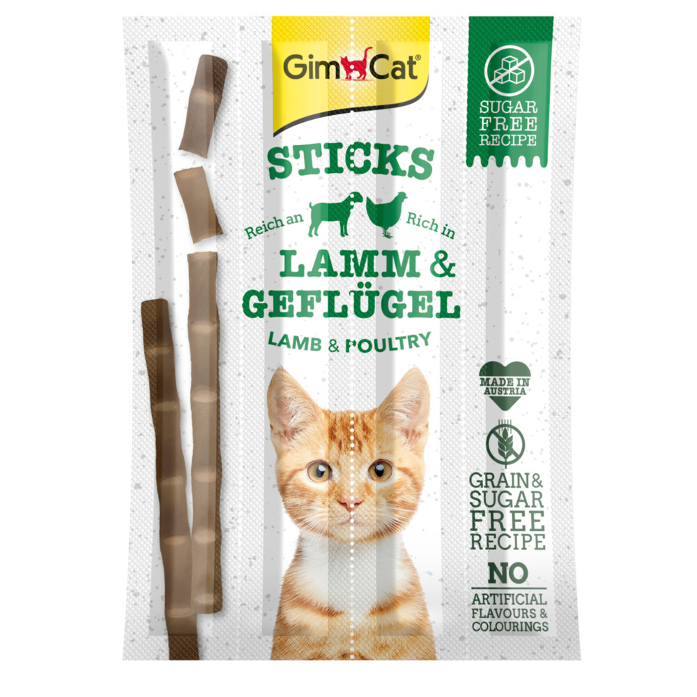 GimCat Sticks Gevogelte & Lam4 stuks