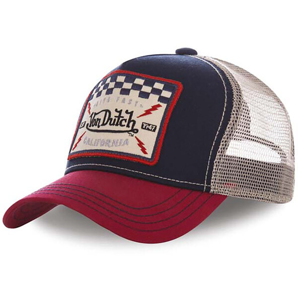 Von dutch - Casquette Square 16 Navy / Rouge