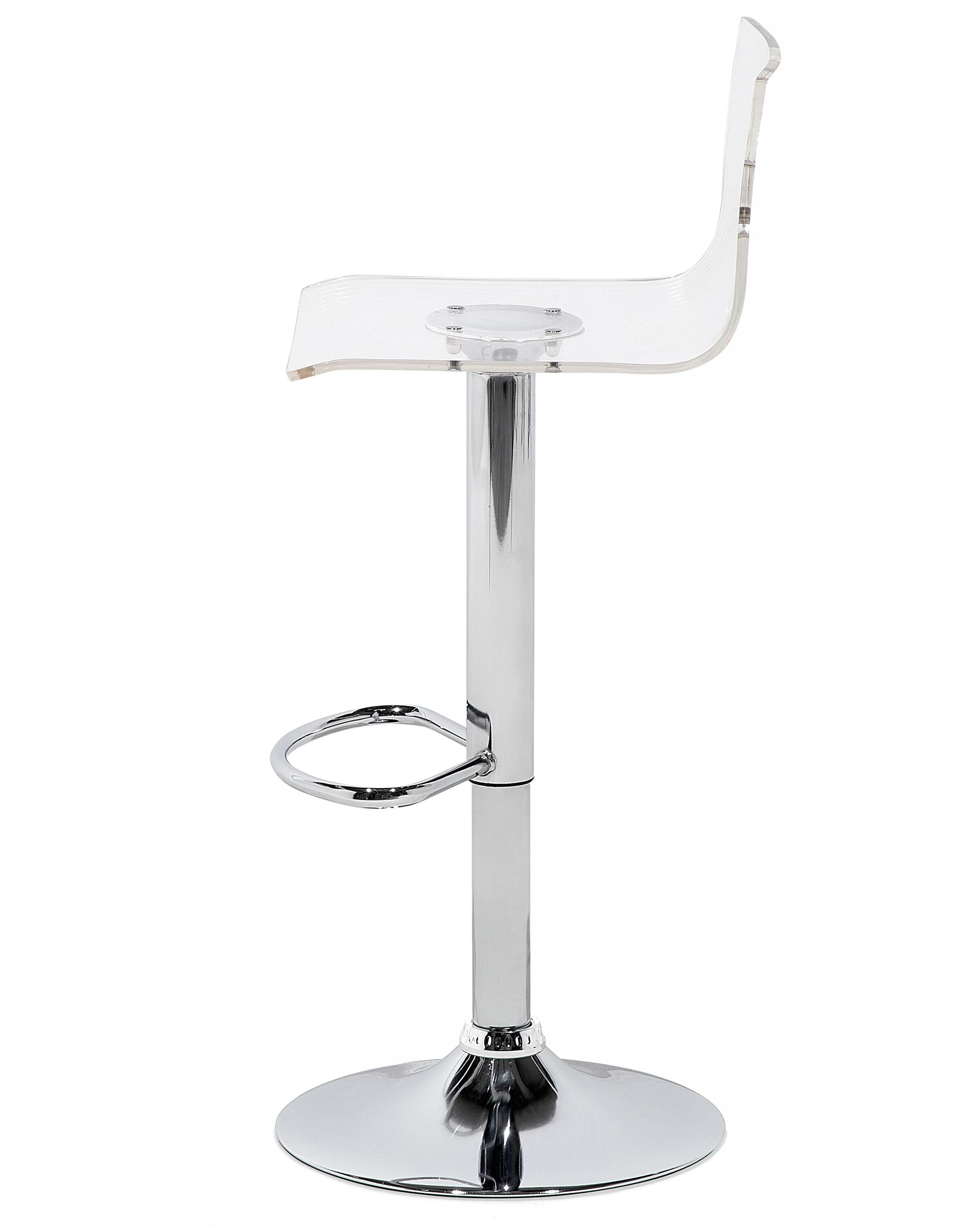 Set van 2 barstoelen BUSAN draaibaar Transparant