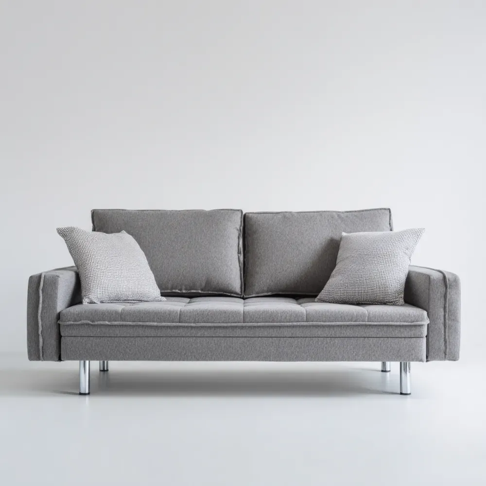Zweisitzer-Sofa Stoff 180x75x80 cm - Hellgrau - Moderner Stil