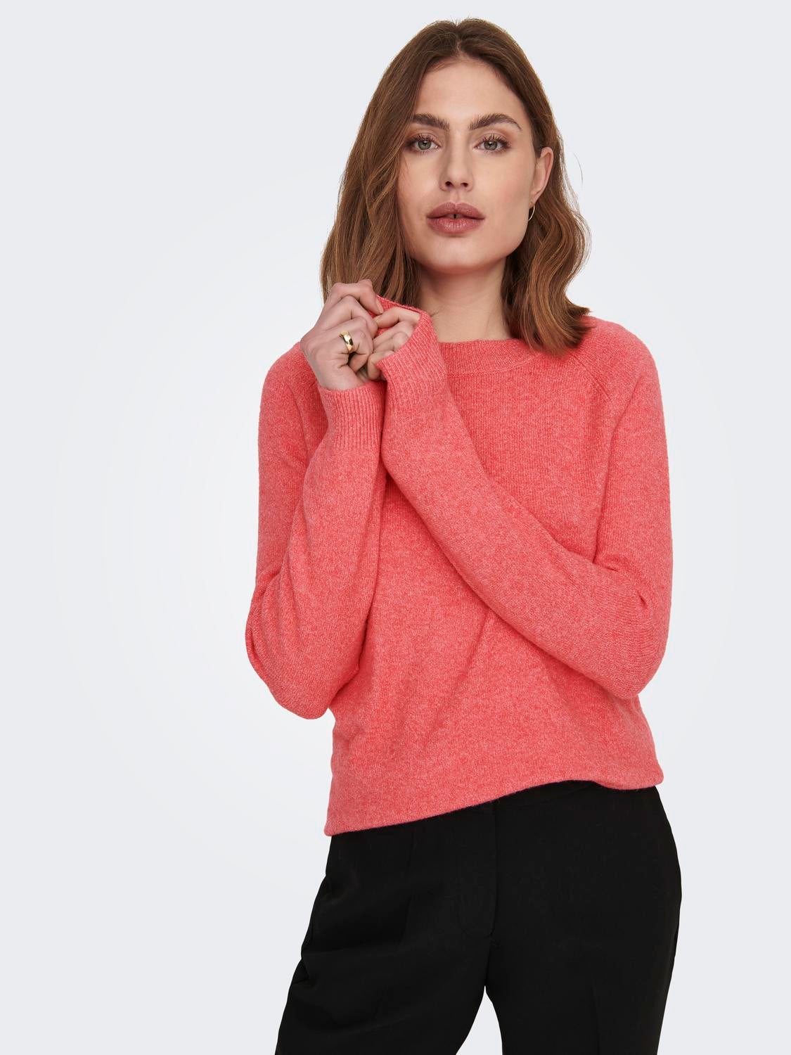 ONLRICA Strickpullover Sun Kissed Coral
