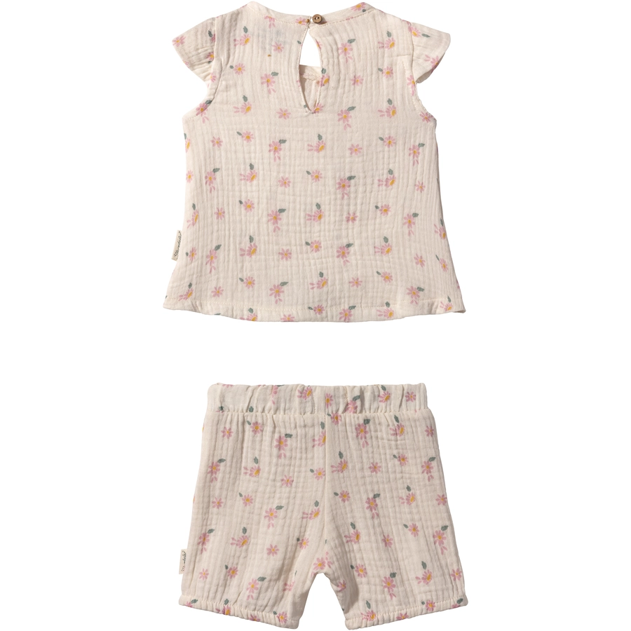 Sterntaler Set Shirt mit Hose Blümchen ecru