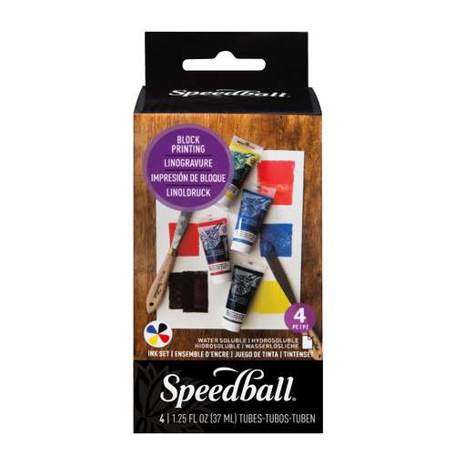 Speedball® wasserlösliche Linoldruckfarbe Set