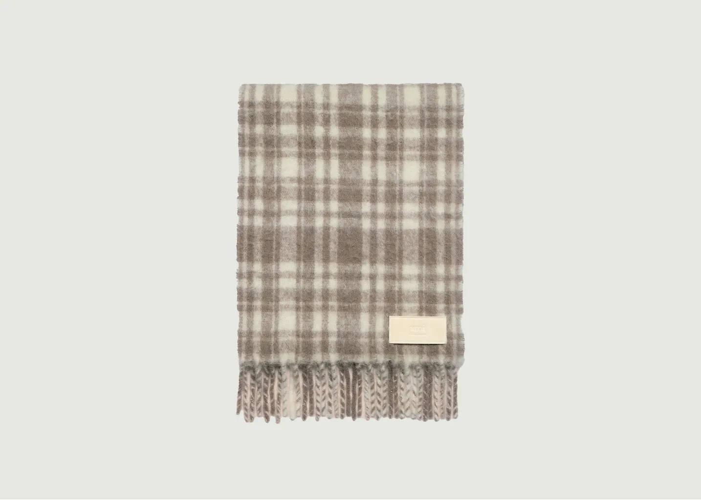 Écharpe Oversize Check AMI Paris
