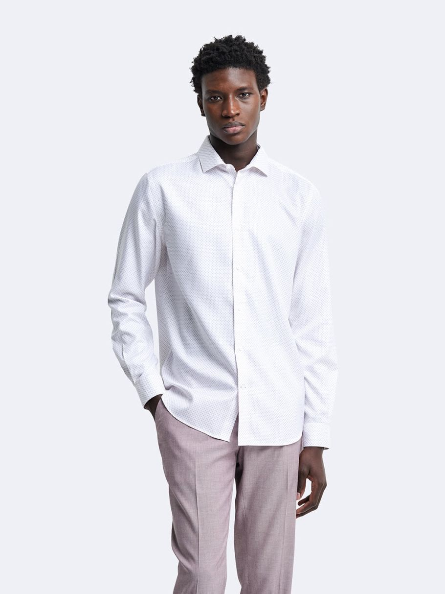 Chemise slim fantaisie