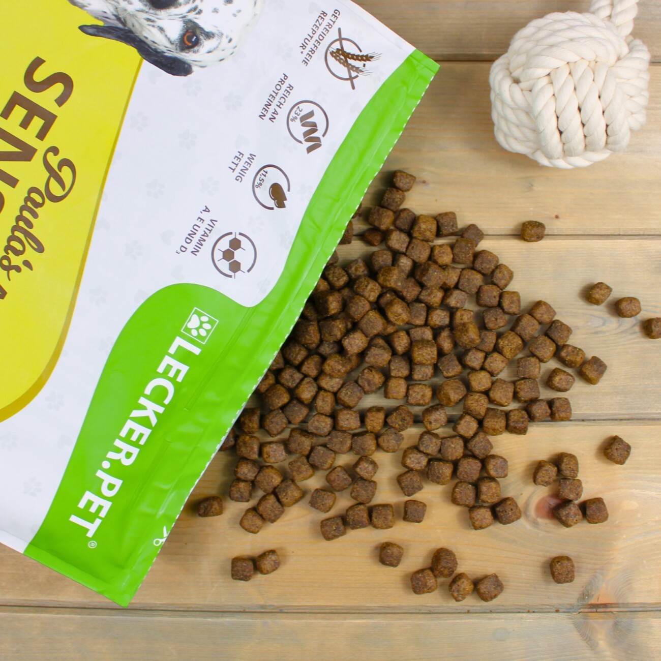 Lyra Pet Lecker.Pet Paula's Adult Sensitive Ente & Kartoffel Hundefutter Trockenfutter Vollnahrung