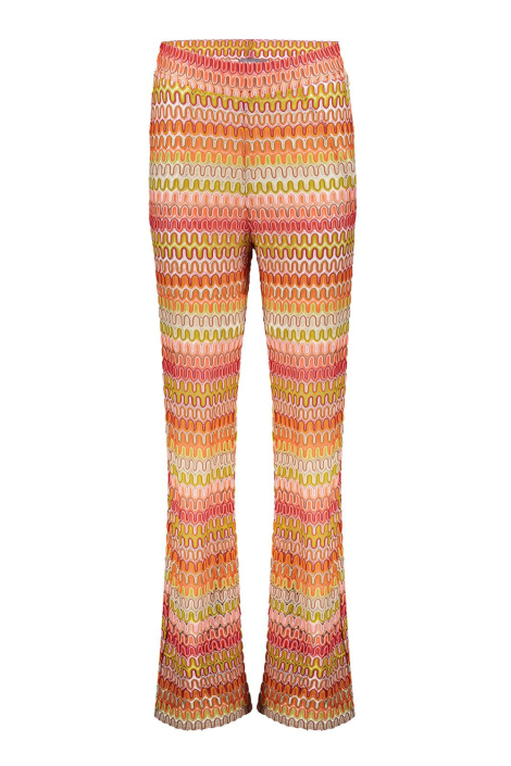 Geisha oranje dames broek