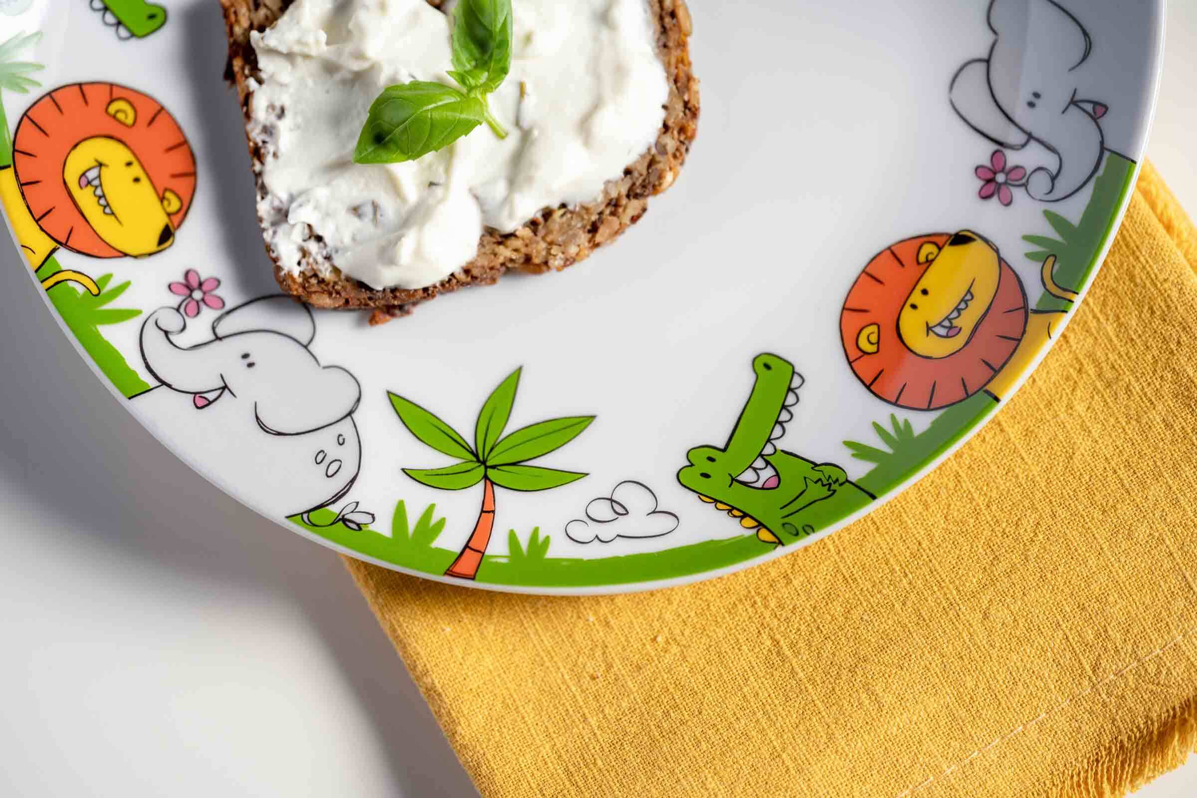 Leonardo Kindergeschirr Set Krokodil / Elefant / Löwe Bambini