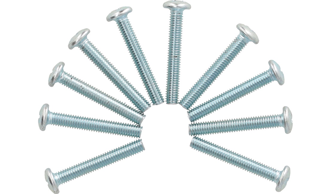 Maskinskruer PH M6x40 mm - 10 stk.