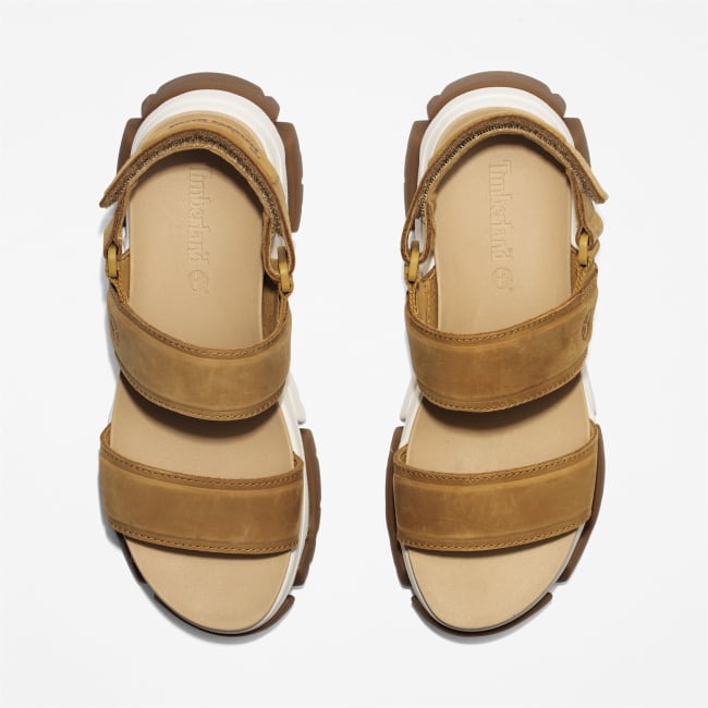 Sandalo a Doppia Fascia Adley Way da Donna in                giallo