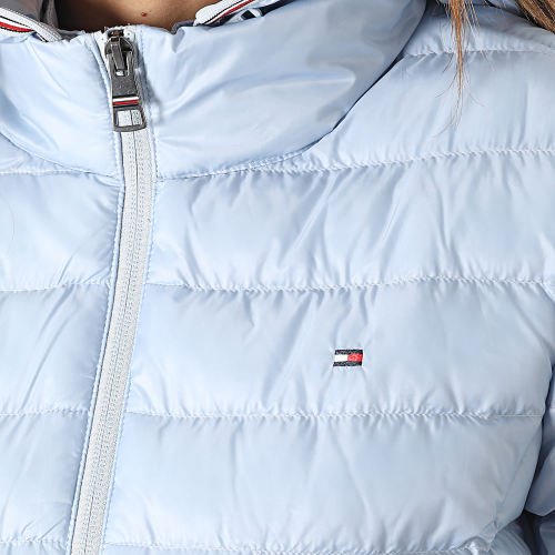 Doudoune Capuche Femme Global Stripe 8927 Bleu Clair