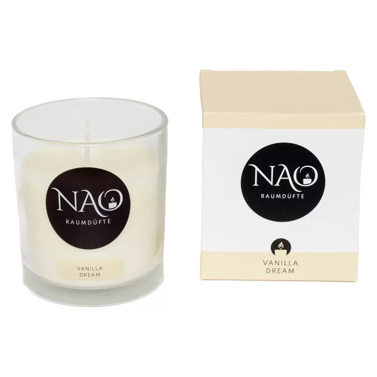 Duftkerze Vanilla Dream NAO natur,transparent