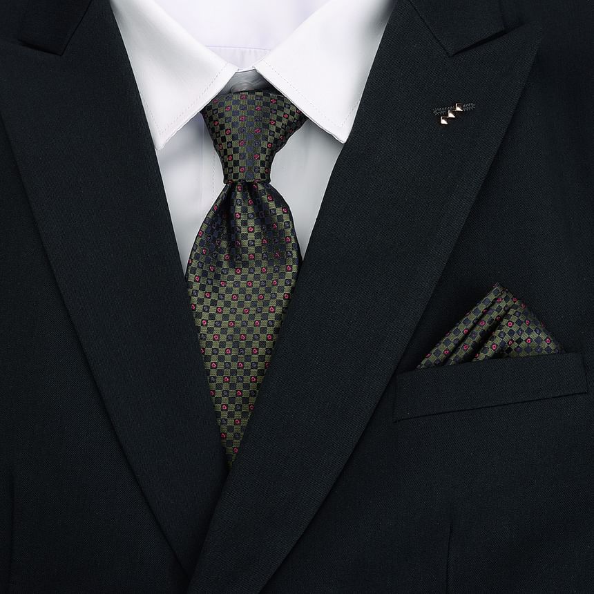 Prodigy - Set: Stropdas met patroon + Pochet