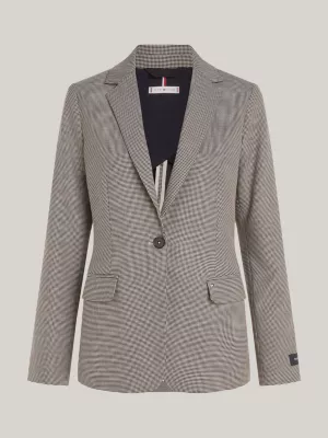 Blazer de corte regular com um botão
