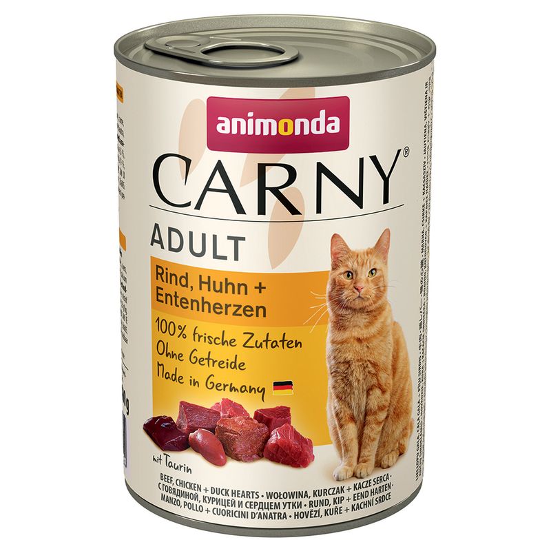 Lot 4 saveurs animonda Carny Adult 12 x 400 g à prix discount sur bitiba.fr