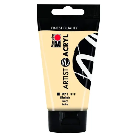 Marabu Artist Acryl, Elfenbein 971, 75 ml