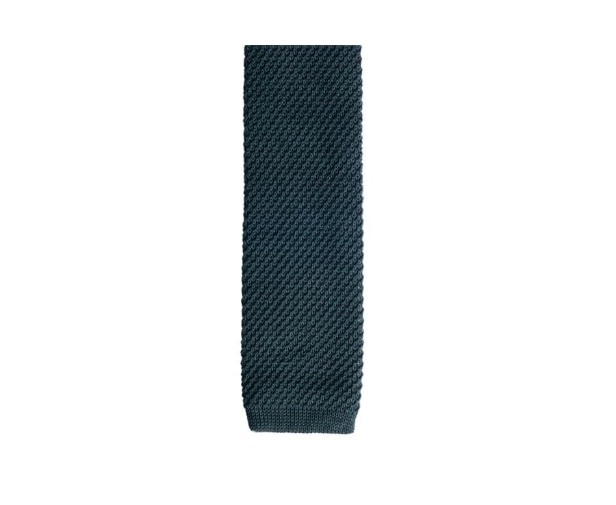 Cravate tricot homme Vert Bouteille