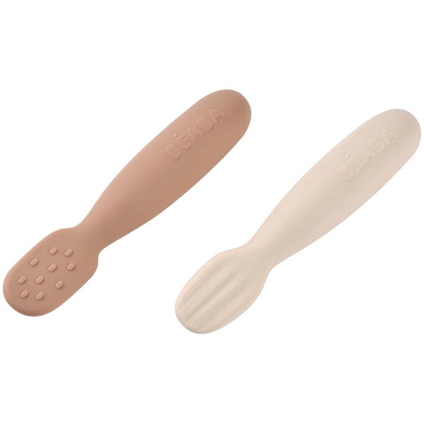 BeabaBeaba   Lernlöffelset braun/samtgrau