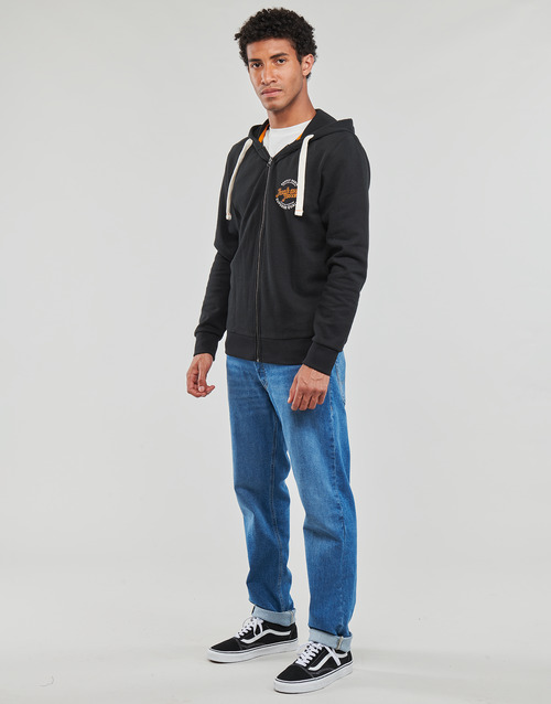 Jack & Jones - JJMIKK SWEAT ZIP HOOD - Noir