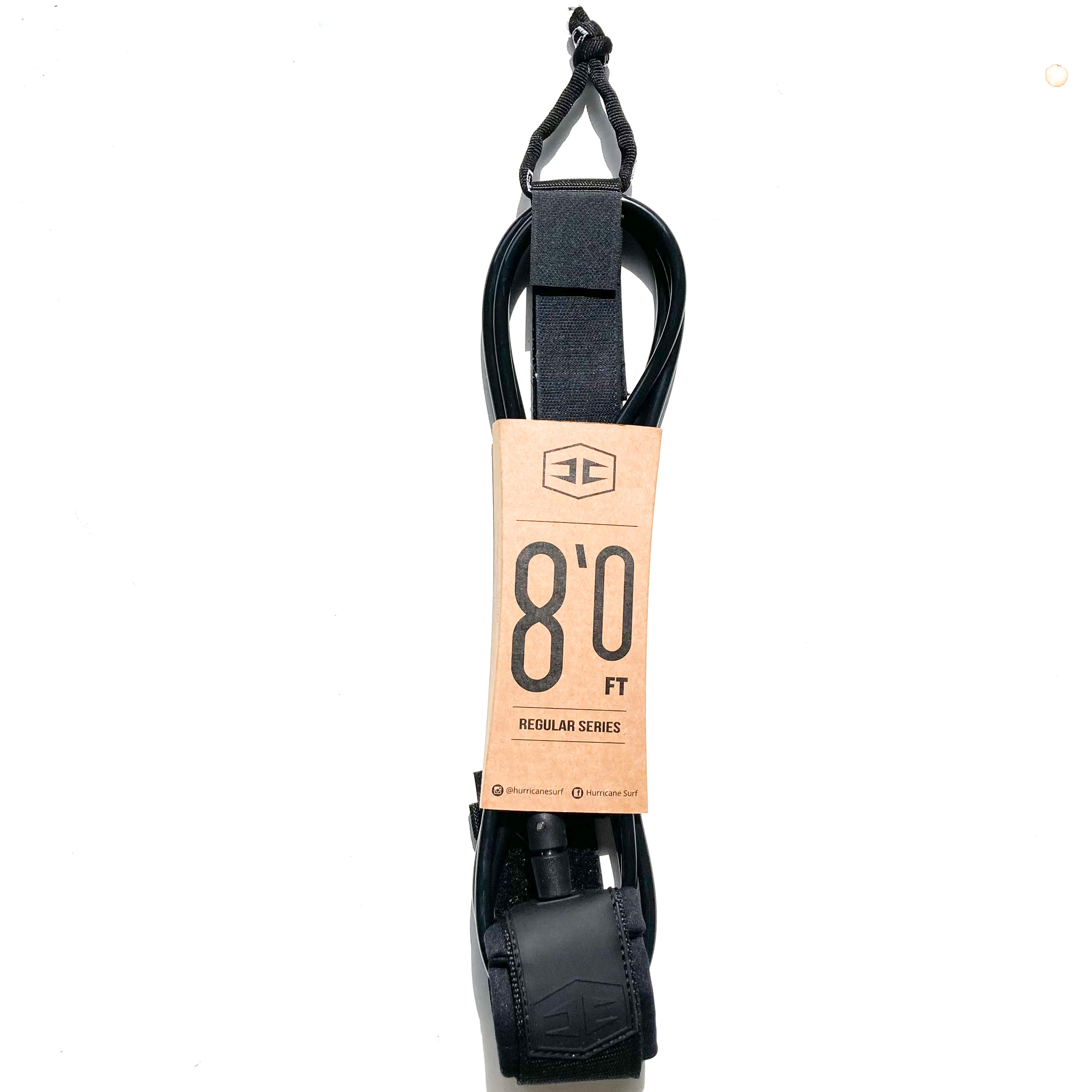 HURRICANE Leash Double Swivel 8' - 8 mm Midnight black