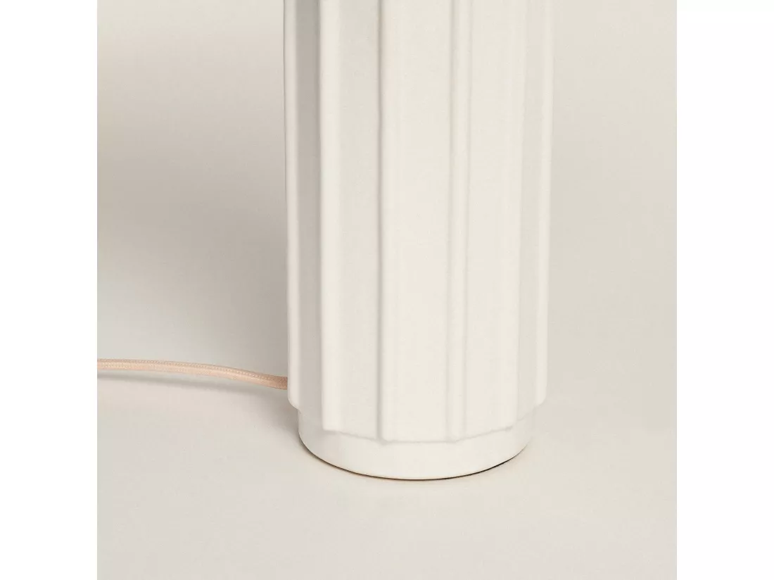 Lampe à Poser en Céramique Corbusier Blanc