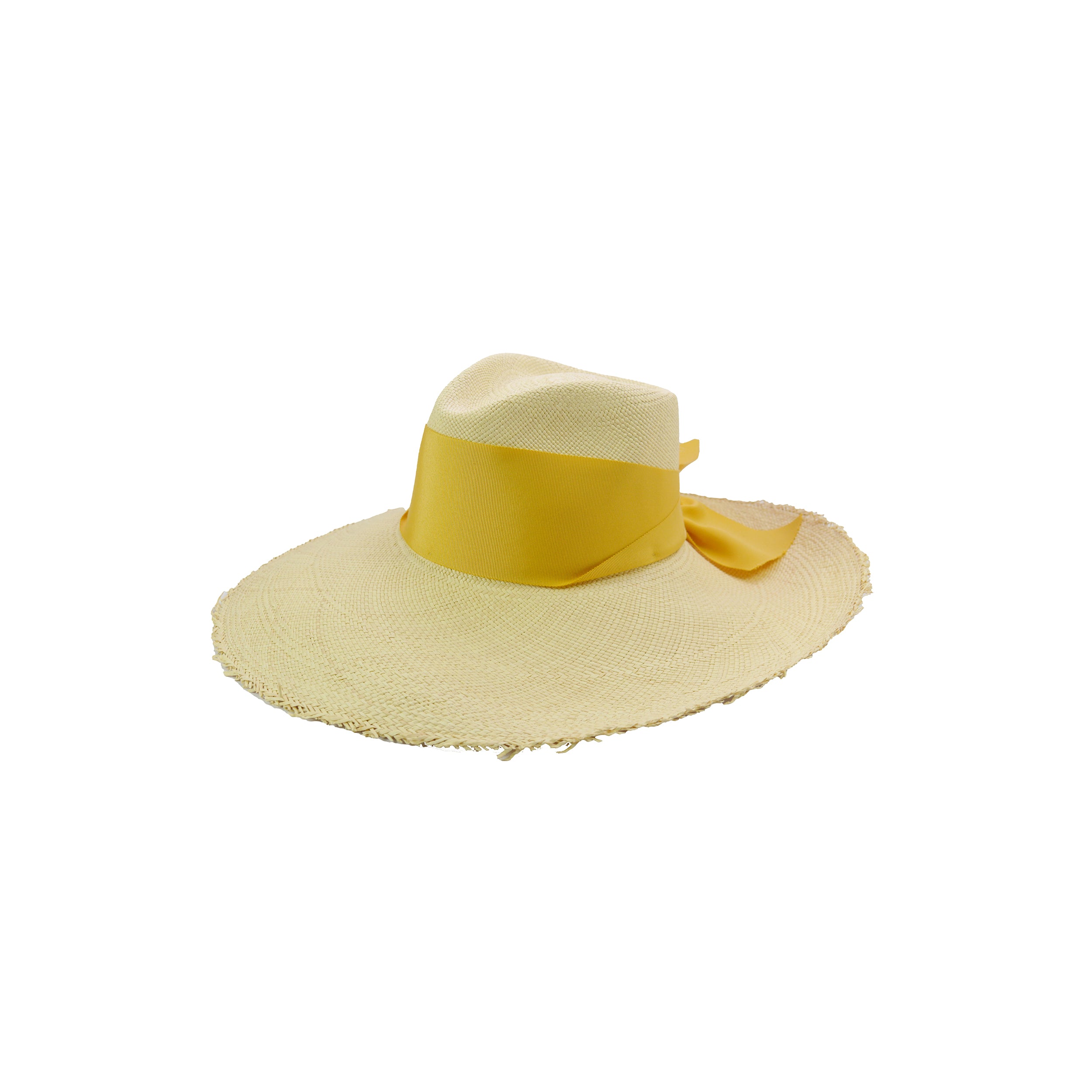 Chapeau Aguacate effiloché à bord extra long
