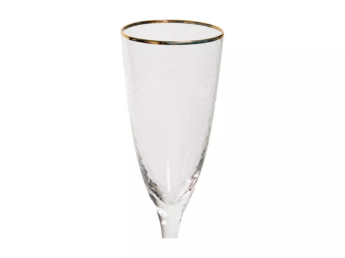 Lot de 4 flûtes à champagne TOPAZ 250 ml Transparent