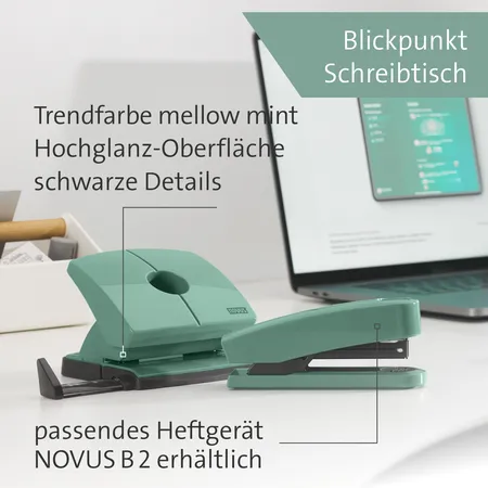 Novus Locher B 220 COLOR ID 2.0, mellow mint