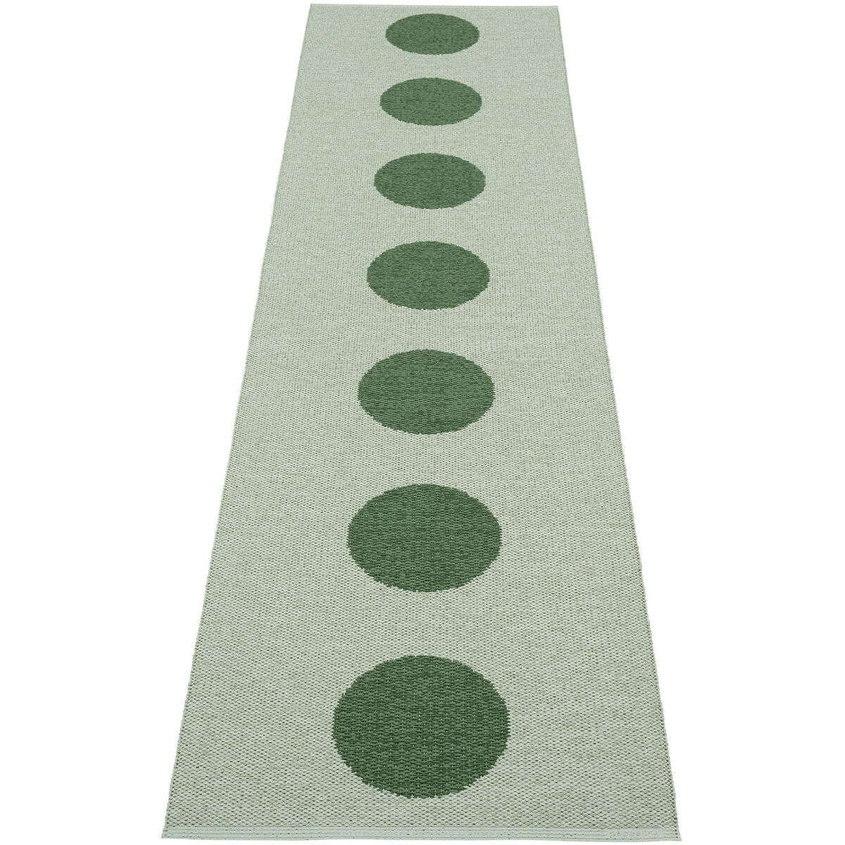 Pappelina Vera Pop teppe 70 × 280 cm, leaf/misty mint