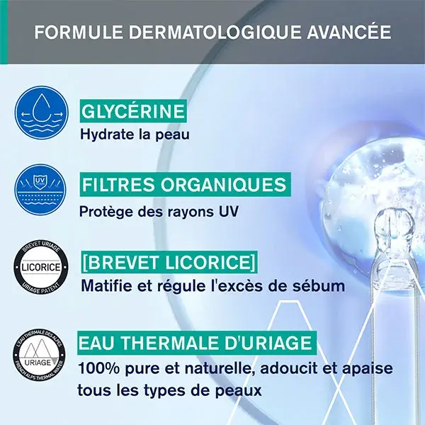 Fluido Matificante Uriage Hyséac FPS 50+ 50ml