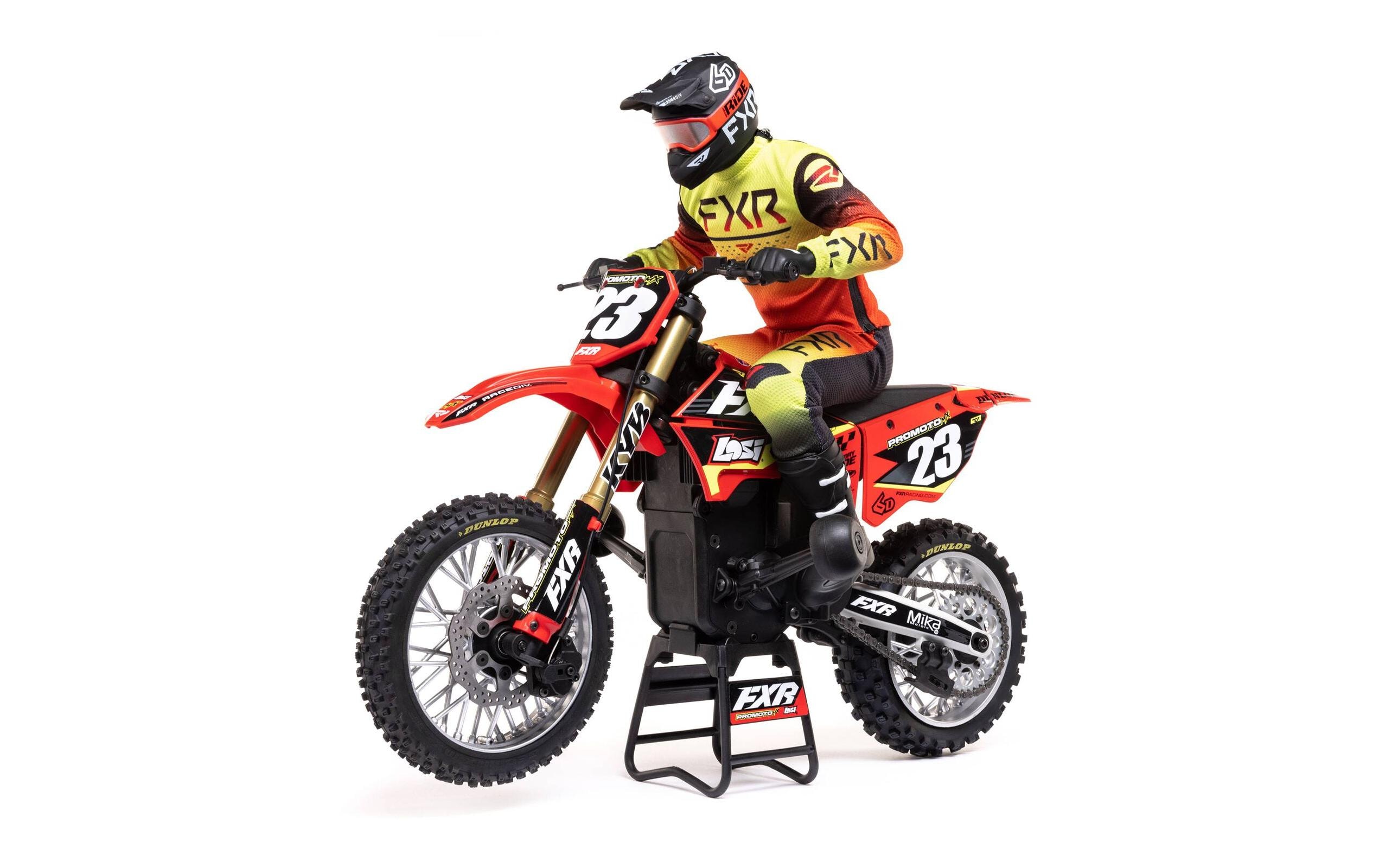 Motorrad Promoto MX Rot, ARTR, 1:4<br>Leistungsstarkes RC Motocross Bike