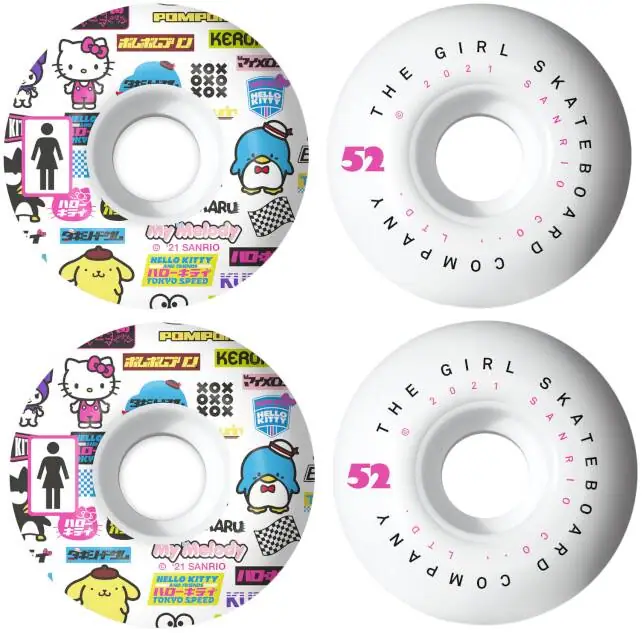 Girl Tokyo Speed 99A Skateboard Hjul 4-Pak | SkatePro
